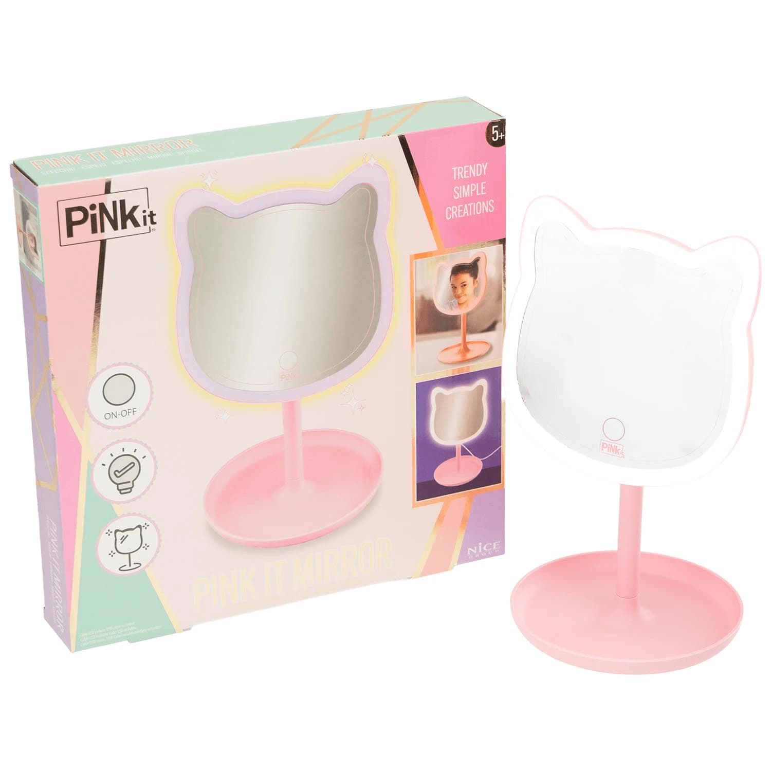 Specchio per il trucco Pink It