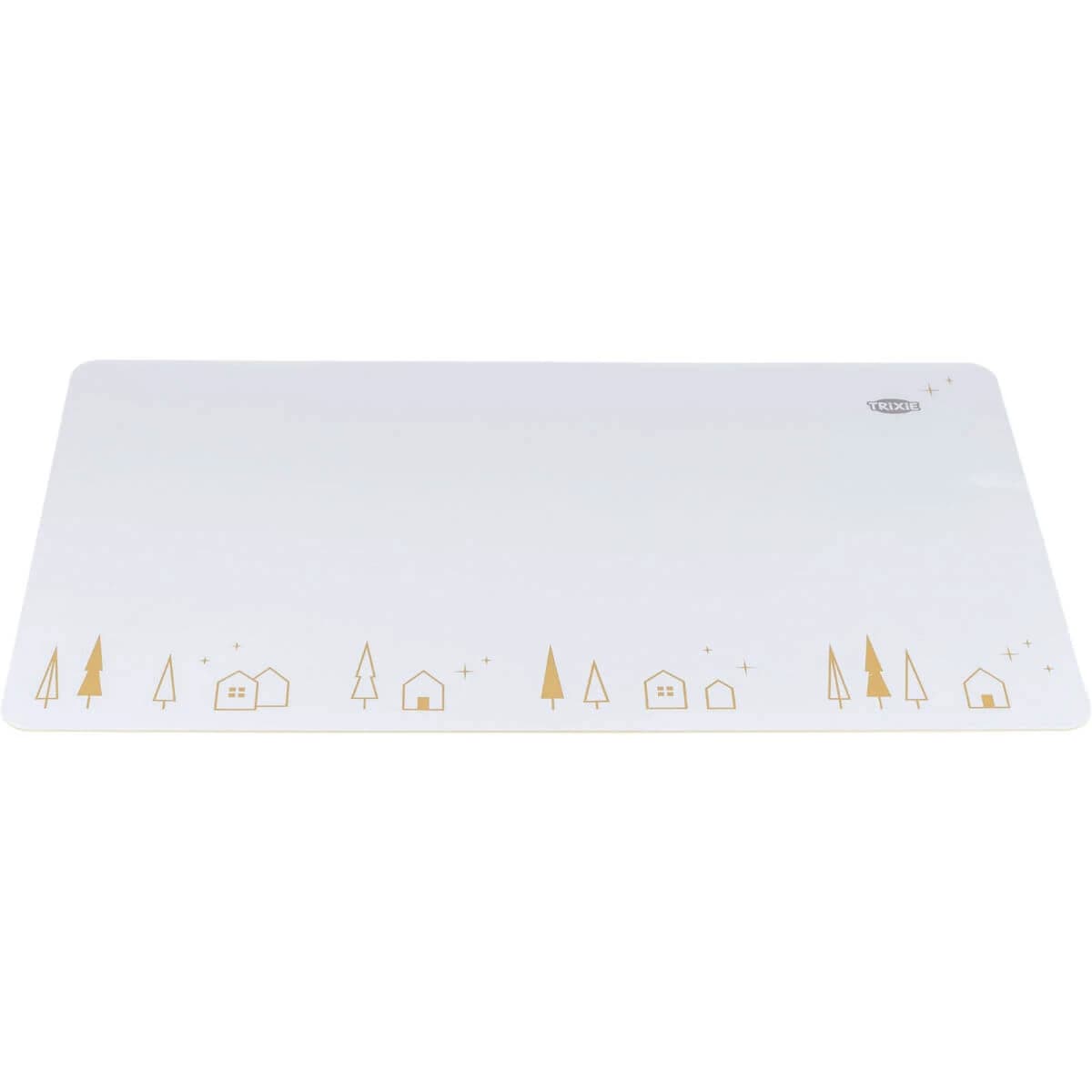 Tovaglietta natalizia TRIXIE, tappetino per cani, rettangolare, antiscivolo, in plastica, beige, 44x28cm