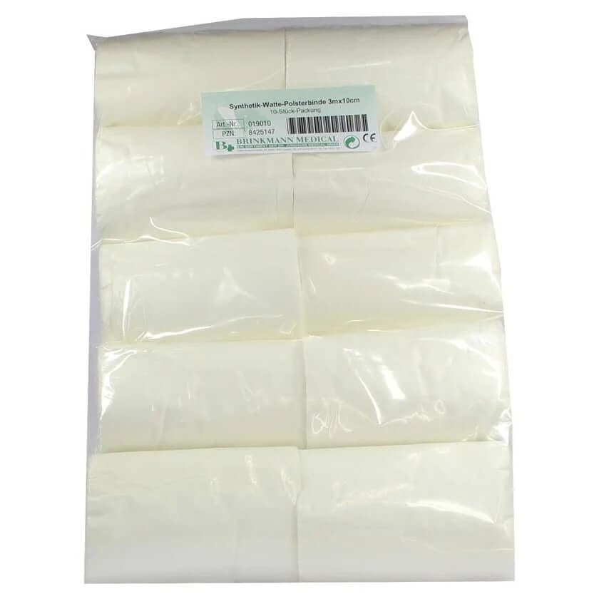 Bende per imbottitura in cotone sintetico 10 cmx3 m 10 pz.