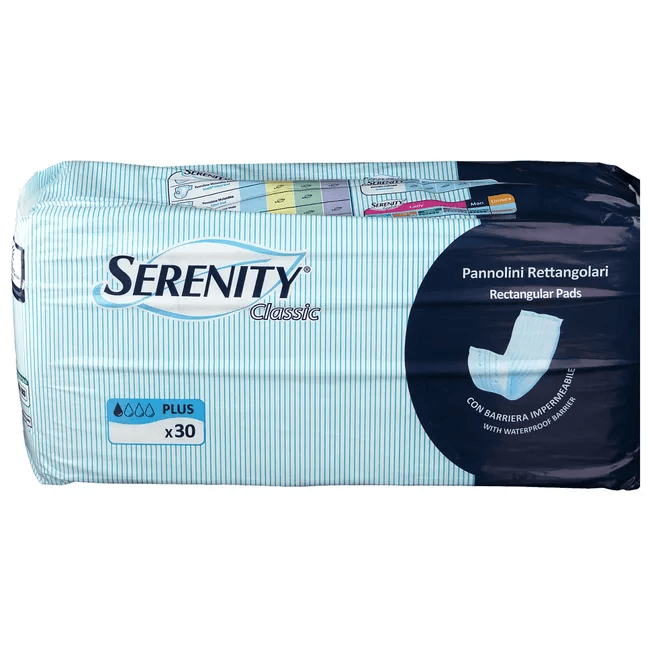 Serenity Classic Rettangolare Con Barriera Pannolini, 30 Pannolini