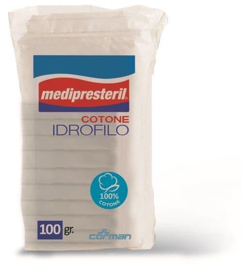 Medipresteril Cotone Idrofilo F.u. 100g - Alta Assorbenza per Pulizia e Cura Ferite
