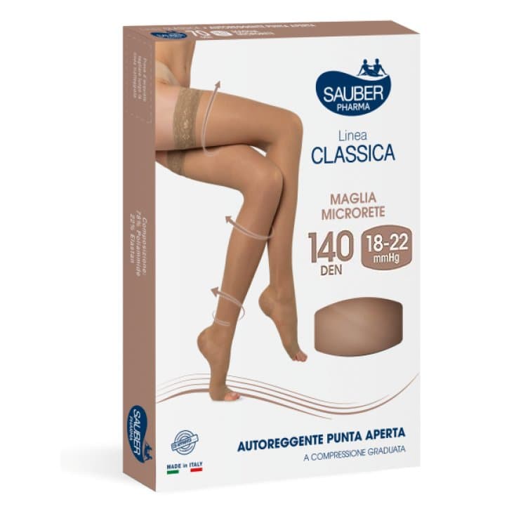 Linea Classica Gambaletto a Punta Aperta 140 Denari Colore Nero Taglia 2 - Gambaletto Punta Aperta