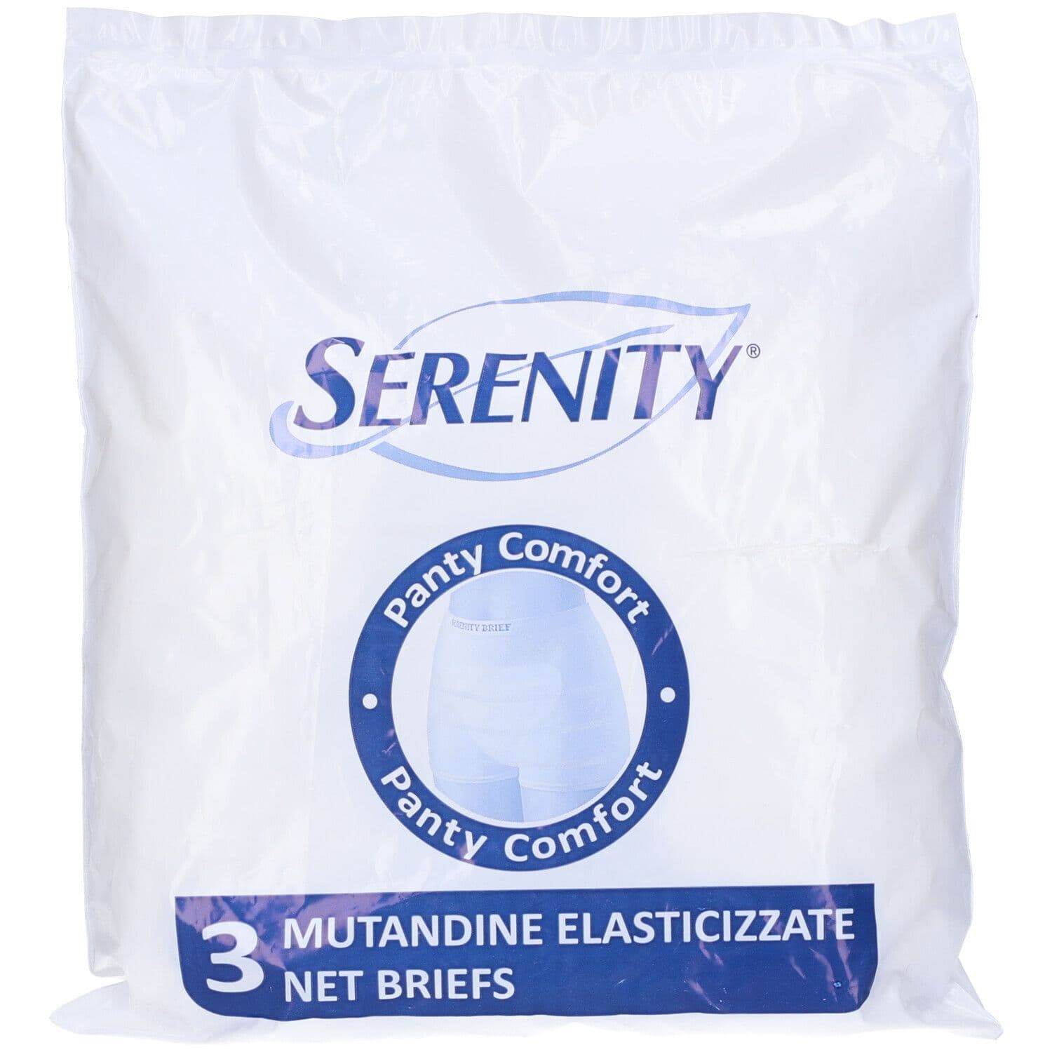 Mutandina A Rete Serenity Panty Comfort XL, 3 Pezzi
