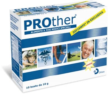 Difass Prother Alimento a Fini Medici Speciali - 10 Bustine da 10g