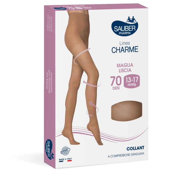 Linea Charme Collant 70 Denari Colore Nero Taglia 2 - Collant a Compressione Graduata Morbido e Confortevole