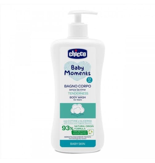 Chicco Baby Moments Bagno Tenerezza Senza Lacrime 500ml 0 Mesi+ - Bagno Corpo Senza Lacrime