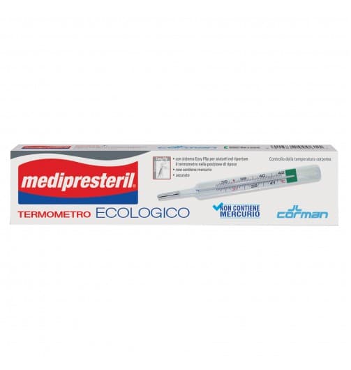 Medipresteril Termometro Ecologico - Misuratore di Temperatura Senza Mercurio, 1 Pezzo