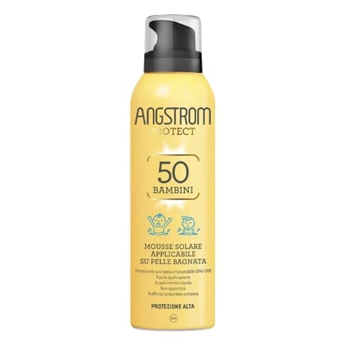 Angstrom Protect Mousse Solare SPF50 per Bambini, 150 ml