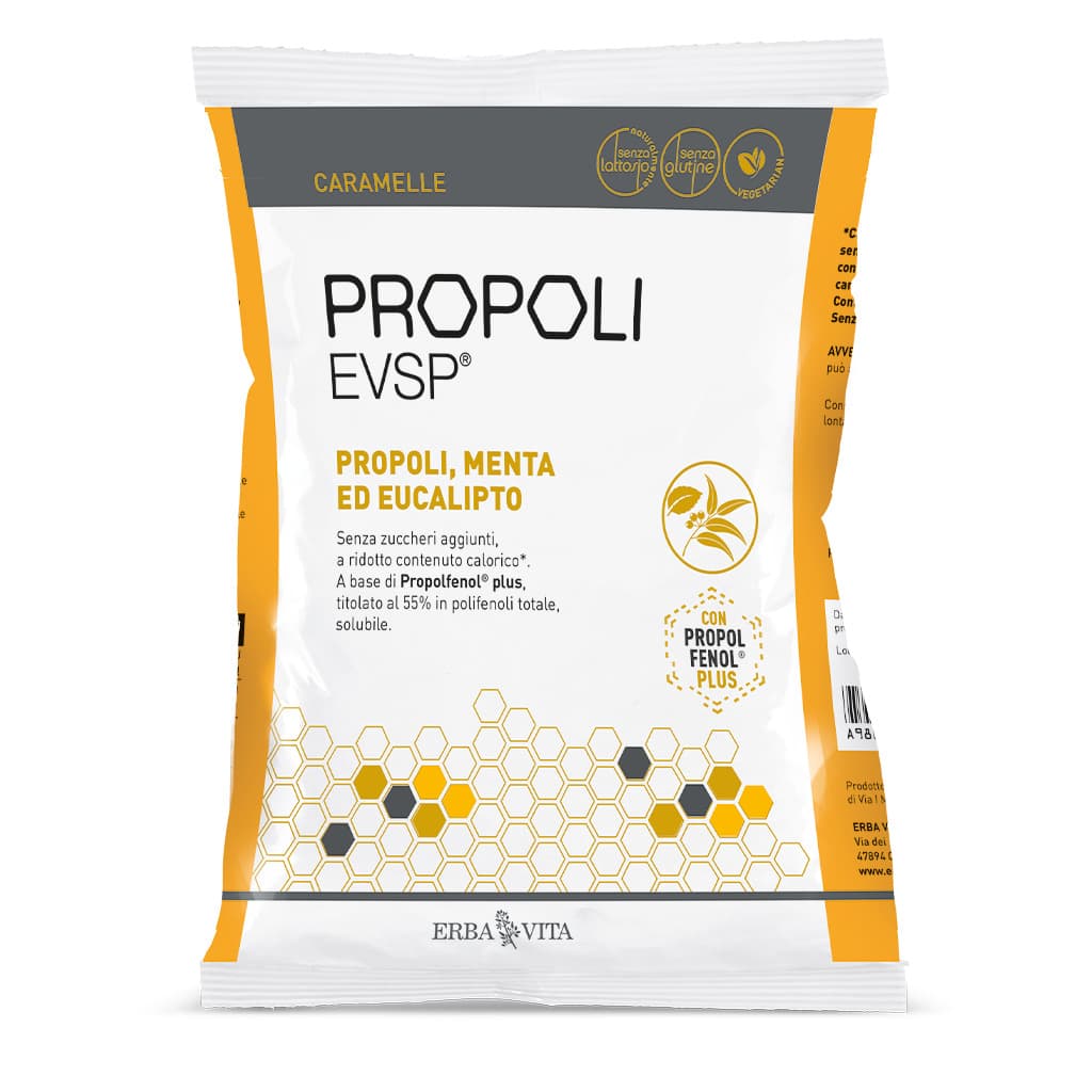 Erba Vita Propoli EVSP Caramelle Propoli Menta Eucalipto 65g - Caramelle dure