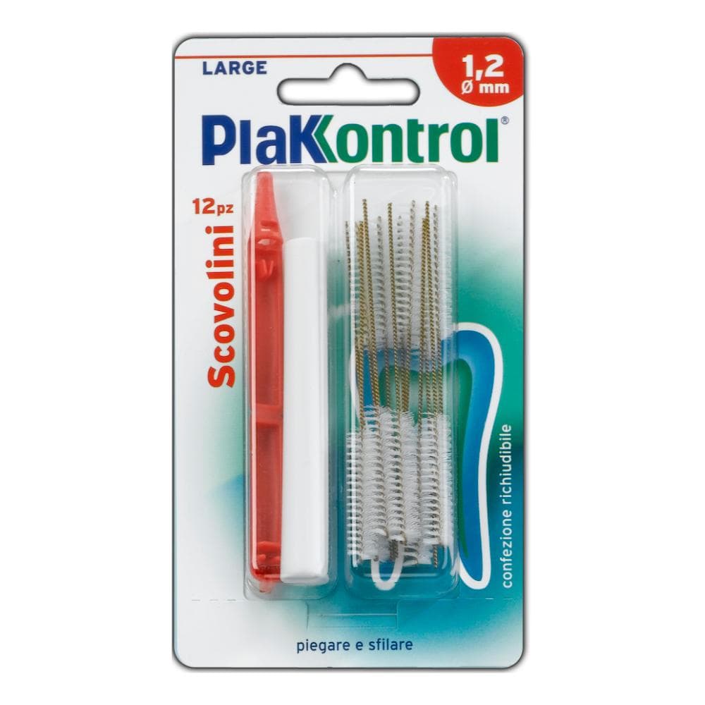 Plakkontrol Minigrip Scovolino 1,2 mm, 10 Pezzi - Scovolini Interdentali per Impianti e Ortodonzia