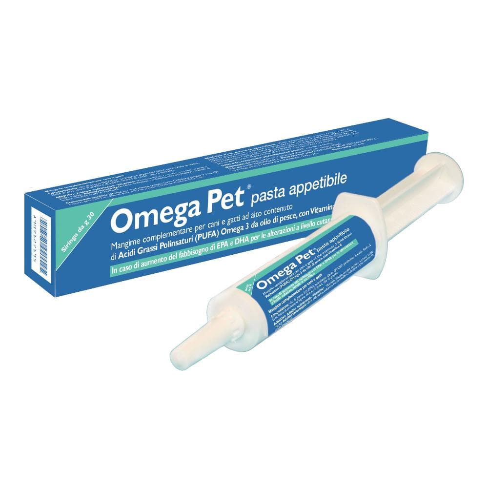 Omega Pet Pasta Appetibile per Cani e Gatti 30g - Integratore Nutrizionale per la Salute Generale