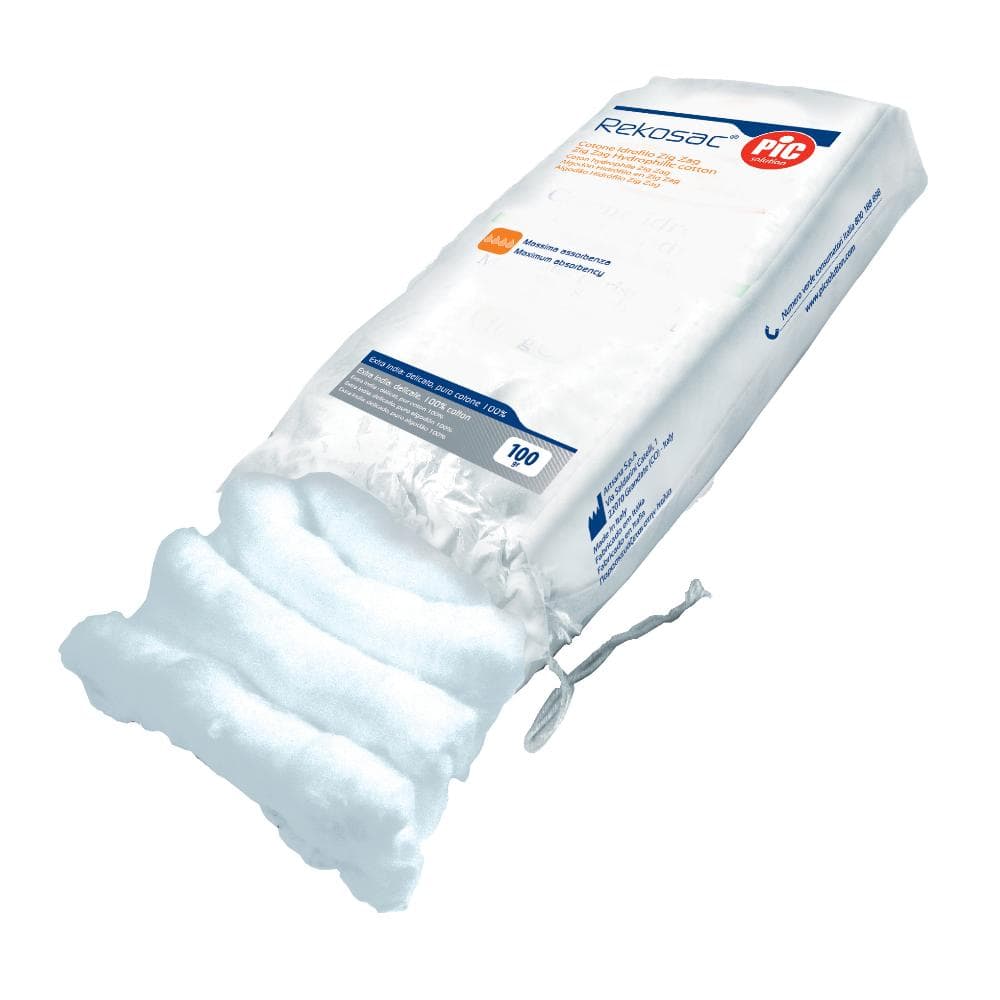 Cotone Idrofilo Pic Rekosac Zig Zag 500 G Con Fustella