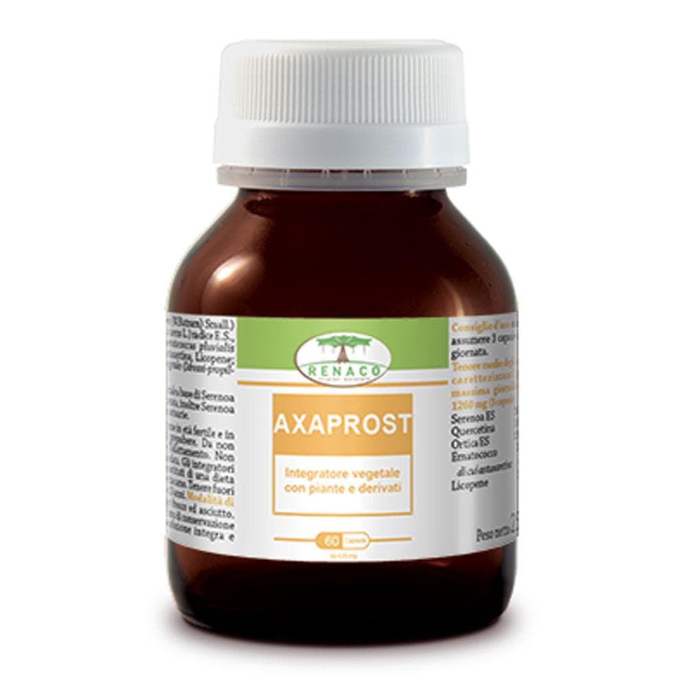 Renaco Axaprost Integratore Alimentare 60 Capsule - Supporto per la Salute della Prostata e delle Vie Urinarie