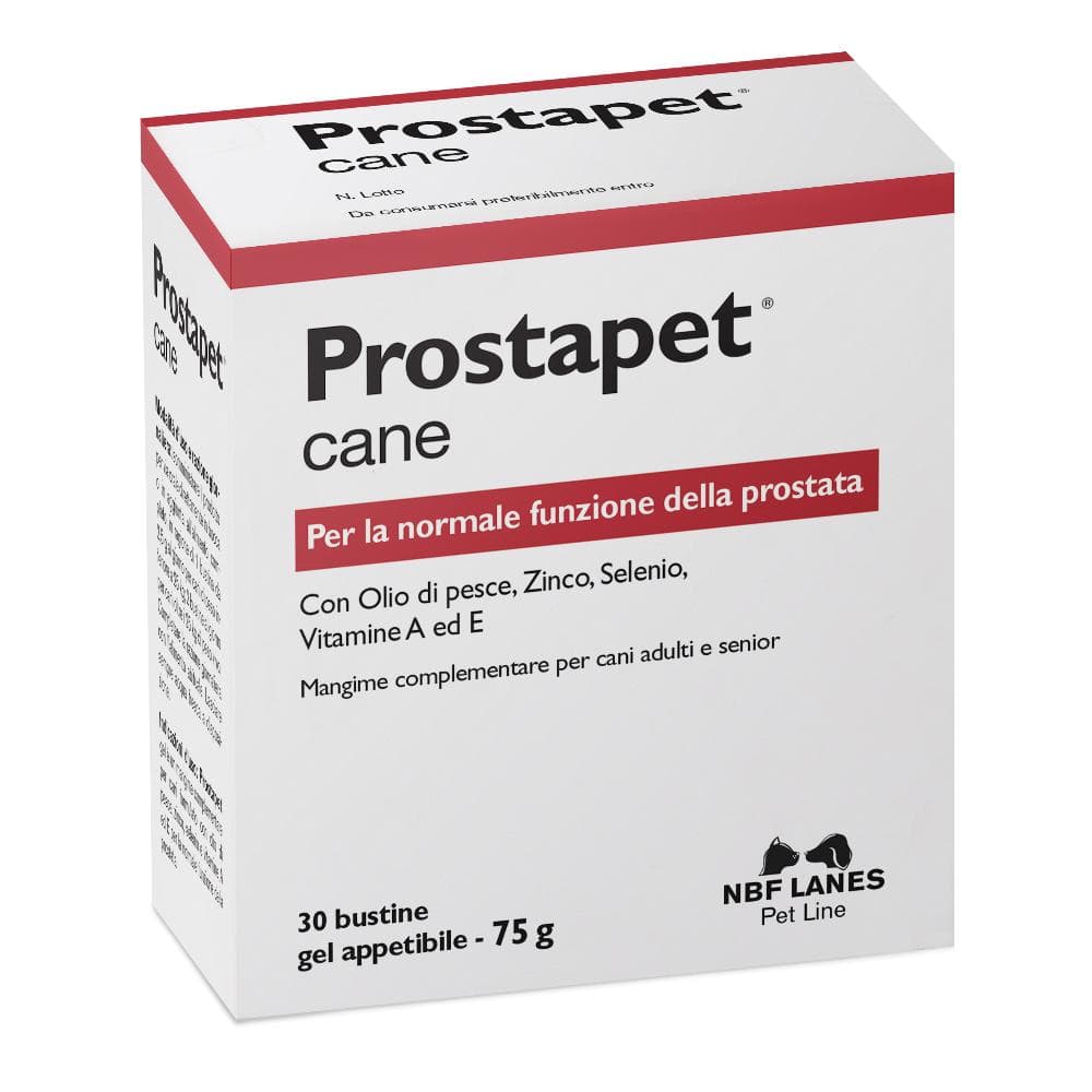 Prostapet Gel Appetibile per Cani 30 bustine - Integratore per la Salute Prostatica dei Cani