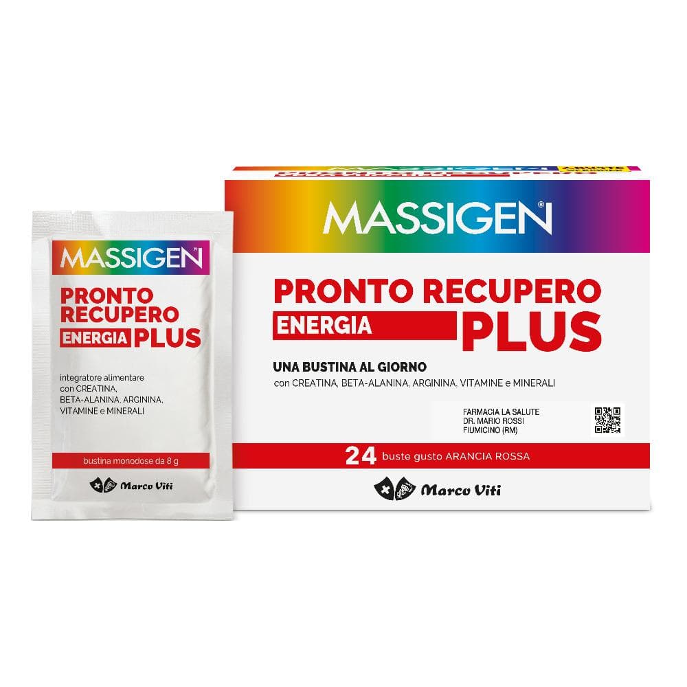 Massigen Pronto Recupero Plus - Integratore energizzante 24 Bustine