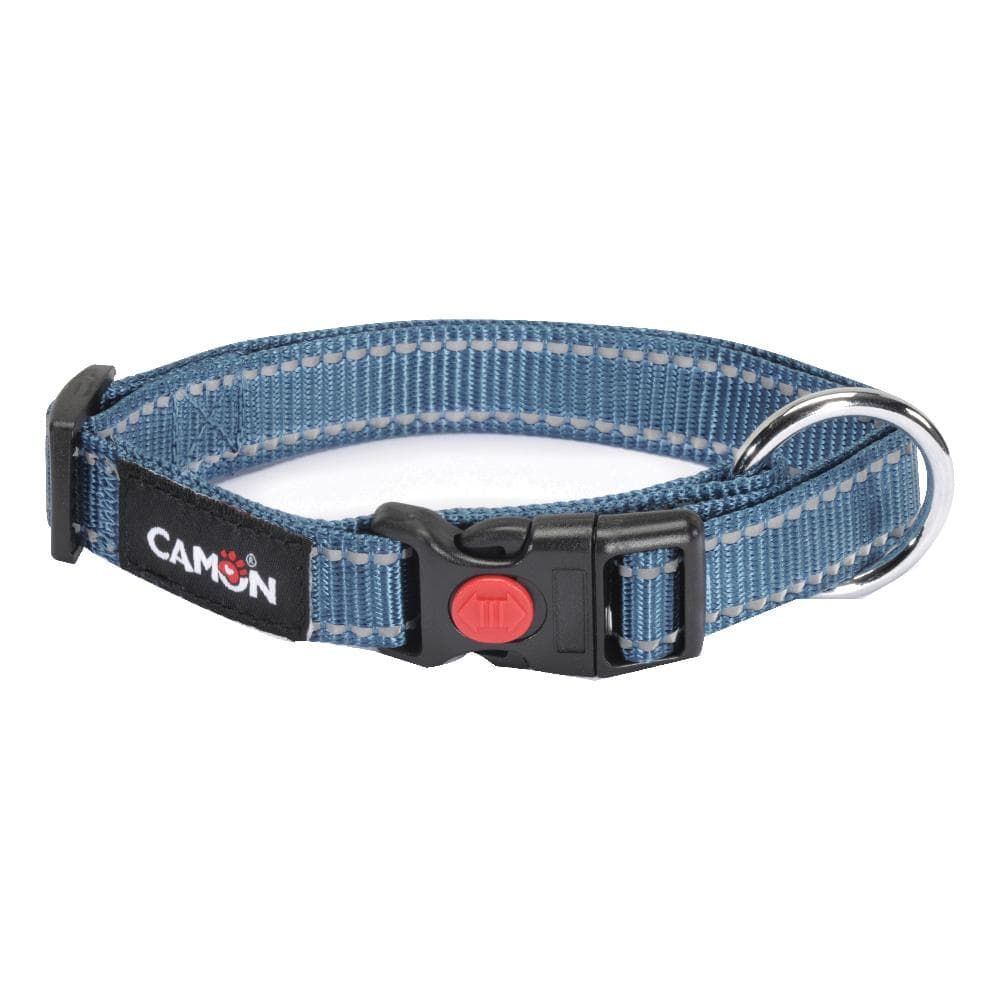 Collare Low Tension Reflex Blu 25x420/680mm, 1 Pezzo - Collare Regolabile per Cani e Gatti