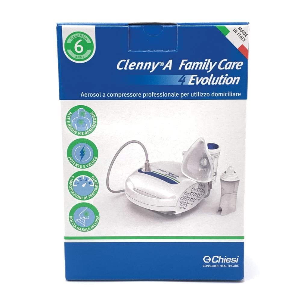Clenny A Family Care 4 Evolution - Aerosol a compressore professionale per utilizzo domiciliare