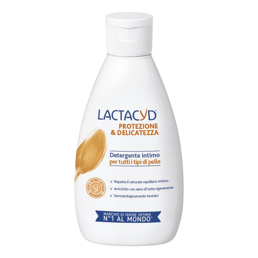 Lactacyd - Detergente Intimo Protezione e Delicatezza 300ml, Igiene Intima Sicura e Delicata