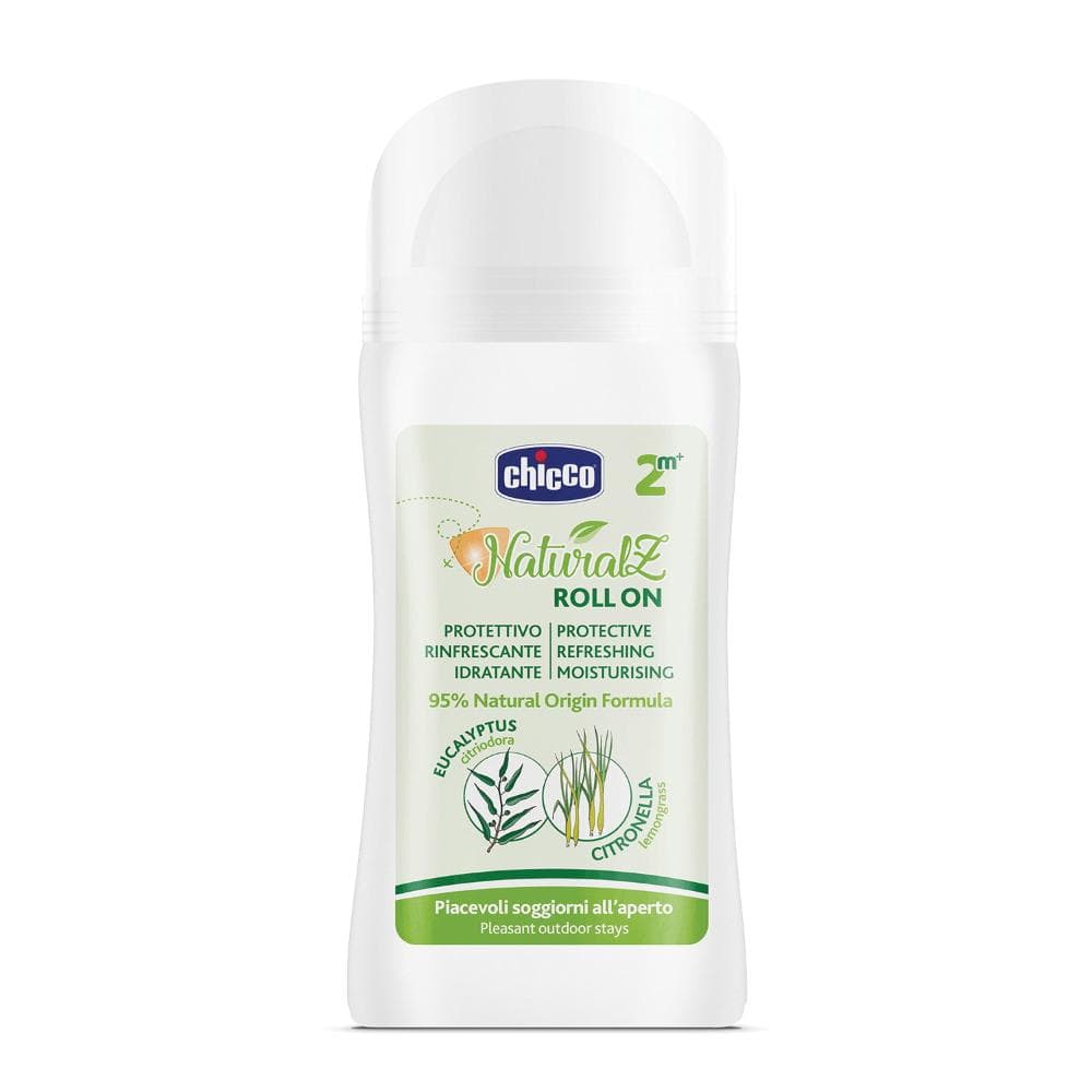 Chicco Roll-On NaturalZ Antizanzare Protettivo&Rinfrescante 60ml 2 Anni+ - Per Piacevoli Soggiorni All'Aperto