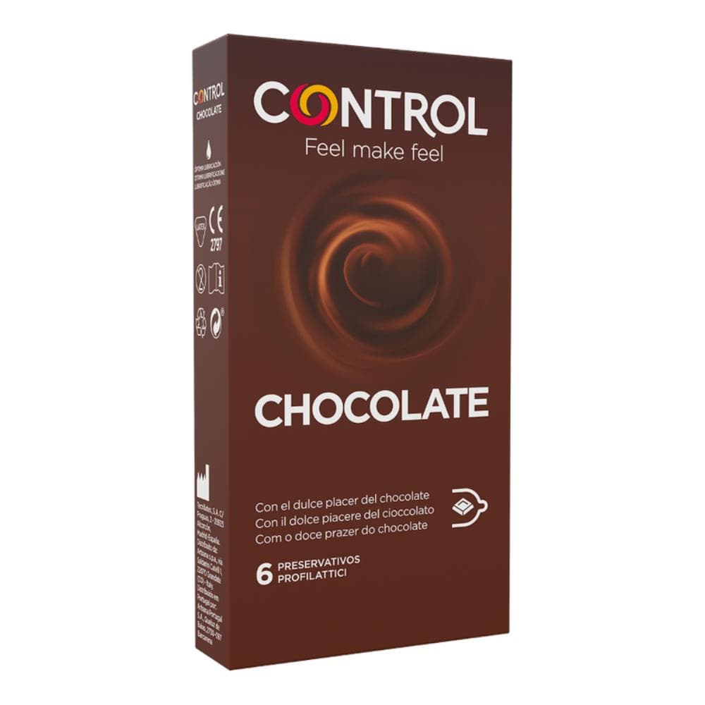 Control Chocolate 6 Profilattici - Preservativi Aromatizzati al Cioccolato