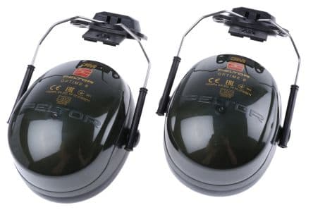 3M PELTOR Optime II, SNR 31 dB Gusci auricolari, Casco Nero