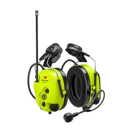3M PELTOR LiteCom Plus, SNR 31 dB Gusci auricolari, Casco Giallo