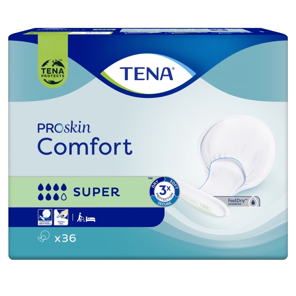 Tena Comfort ProSkin Super, Pannoloni Anatomici 36 pz