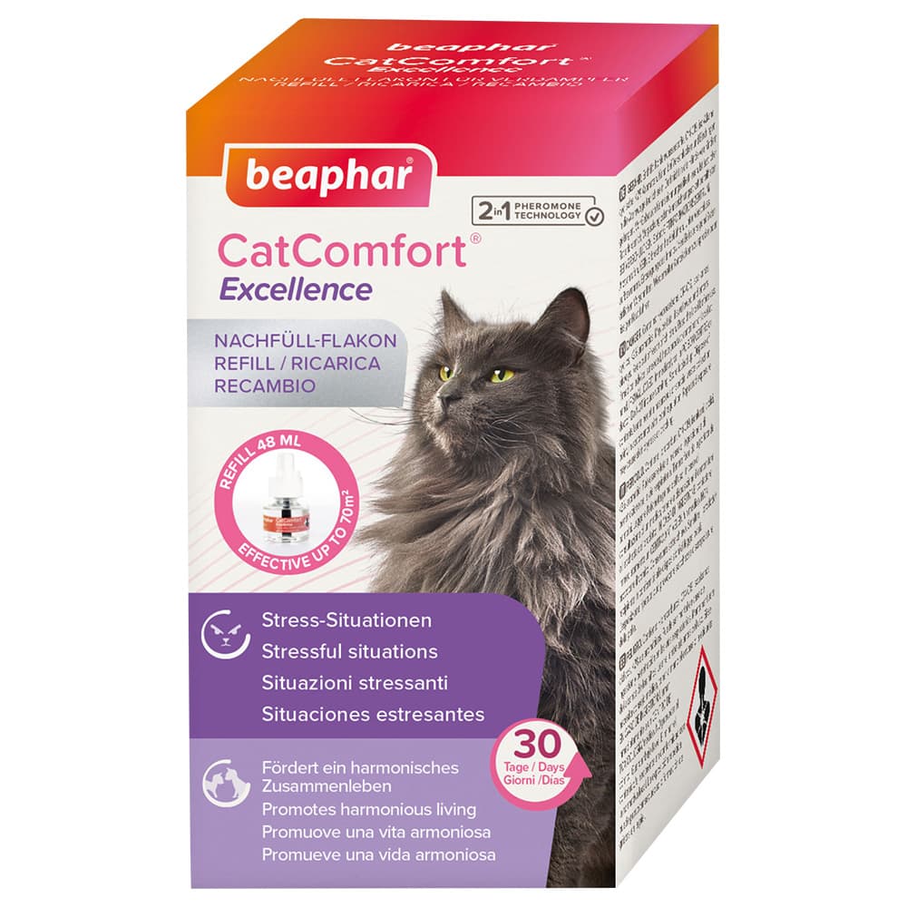 Flacone di ricarica Beaphar CatComfort® Excellence - ricarica per vaporizzatore 48 ml