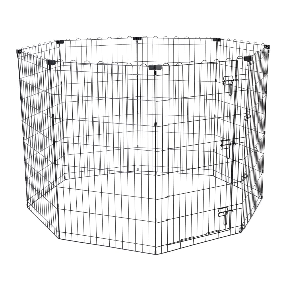 Recinto alto in metallo per cuccioli TIAKI - 8 pannelli à L 61 x H 106 cm