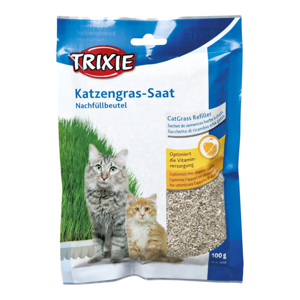 Trixie Semi di erba gatta in busta refill - 100 g