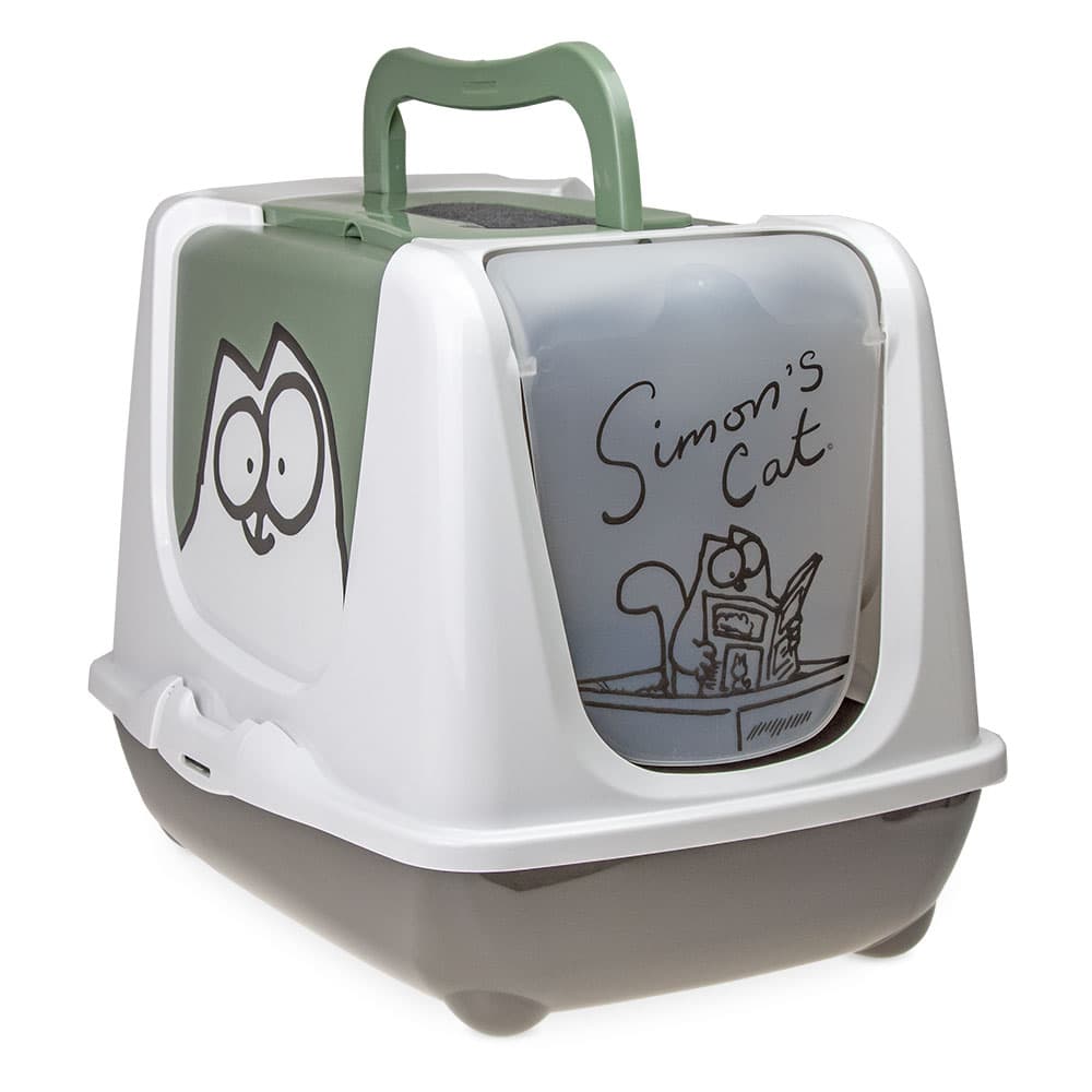 Toilette per gatti Simon's Cat  - grigio / verde / bianco