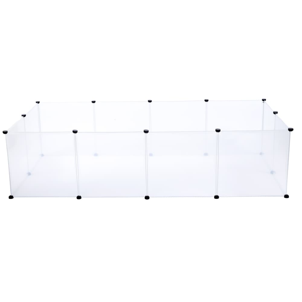 Recinto in plastica per cuccioli TIAKI - 12 pannelli da L 50 x H 50 cm