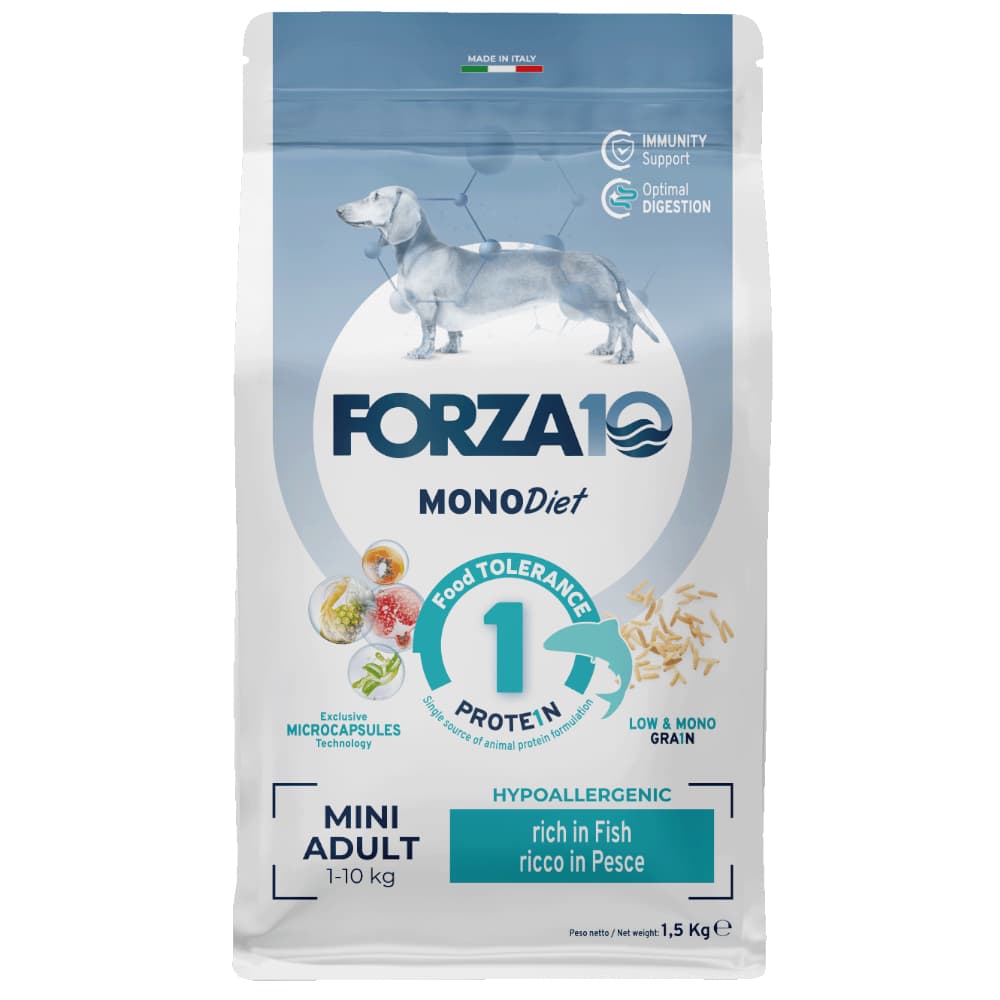 Forza10 Mini Diet al Pesce Crocchette cane - 1,5 kg