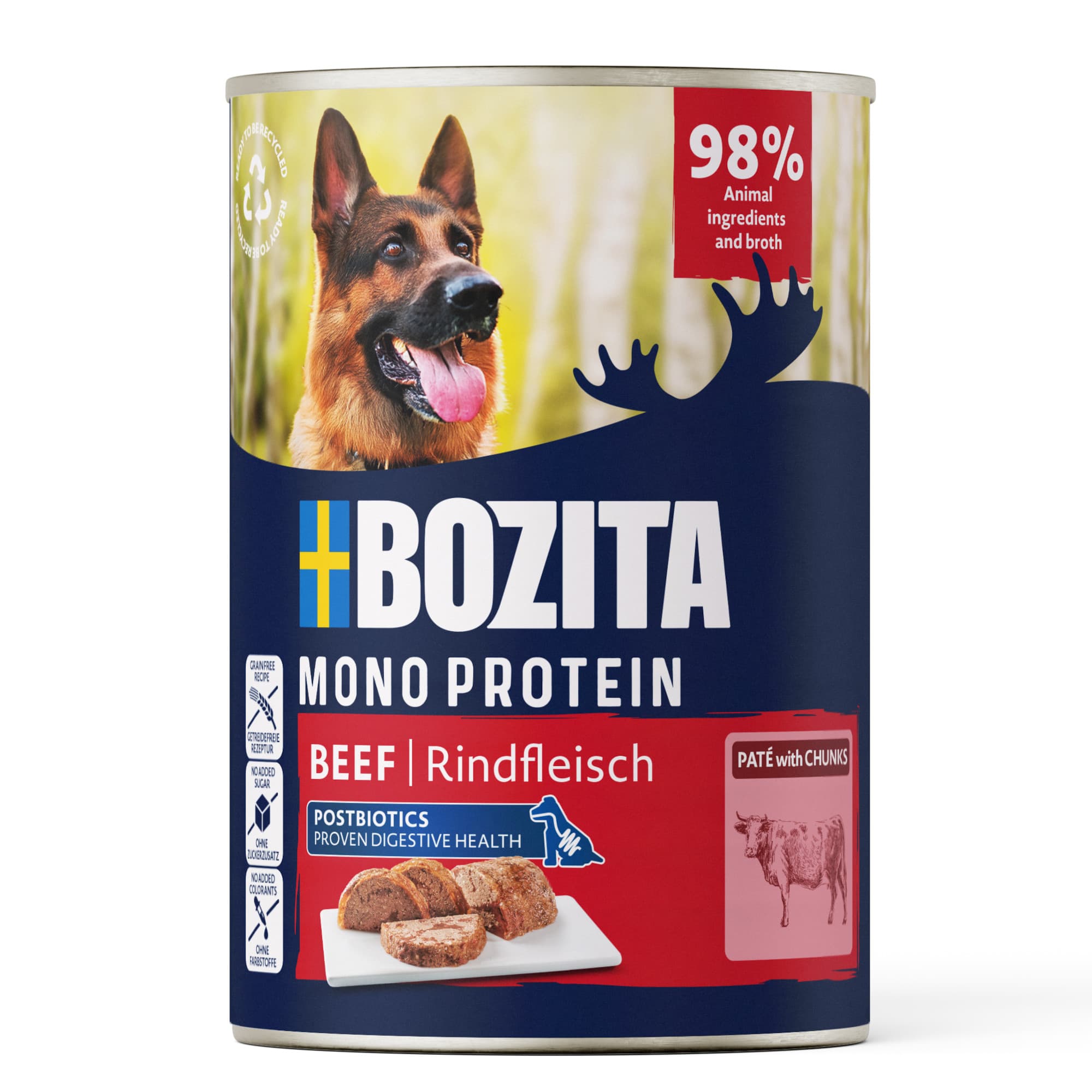 Bozita Dog Paté 6 x 400 g - Manzo
