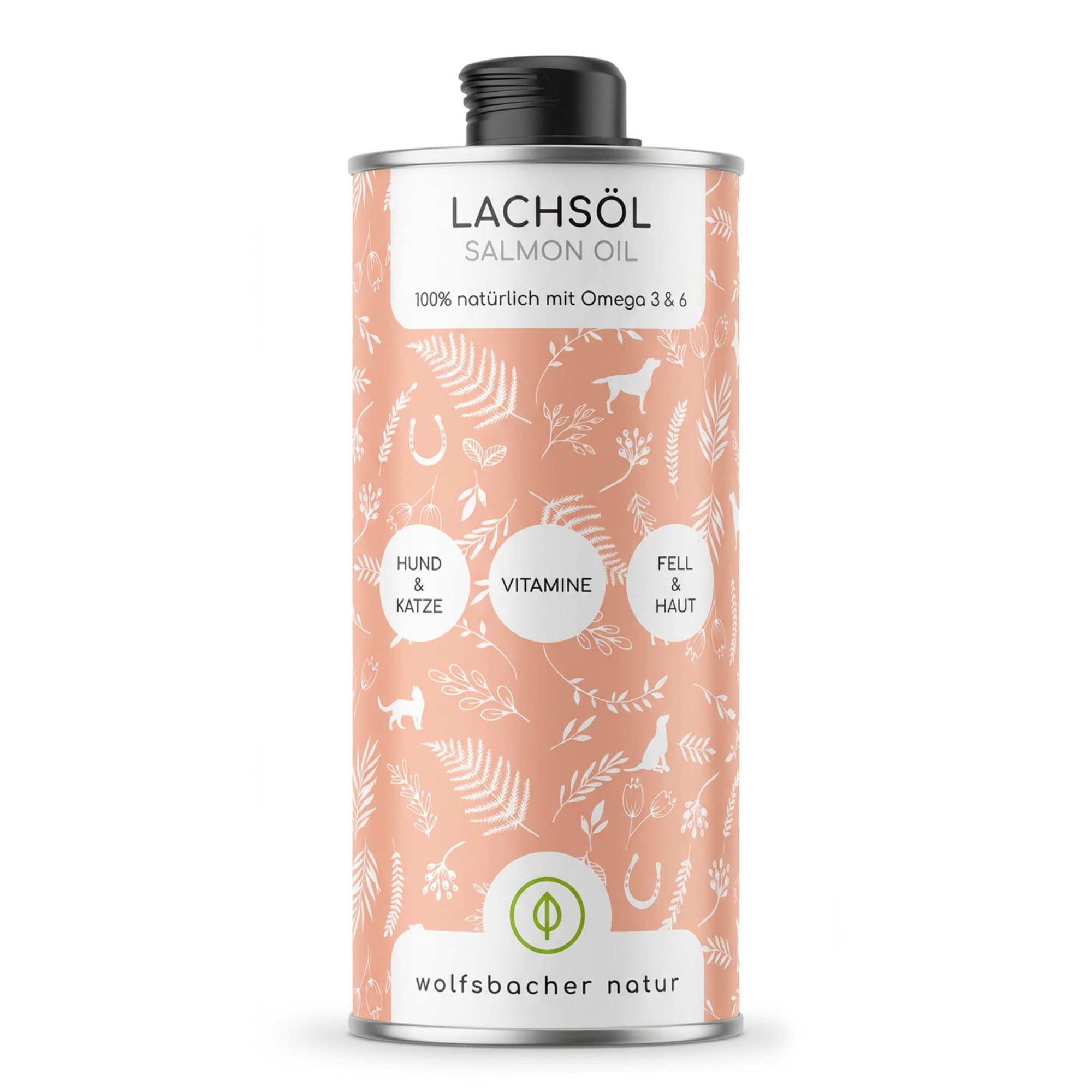 Wolfsbacher Natur Olio di salmone per cani - 1 L
