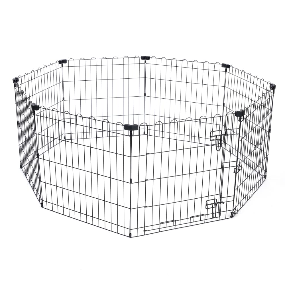Box pieghevole in metallo TIAKI per cuccioli - Tg. S: 8 pannelli da L 61 x H 64 cm