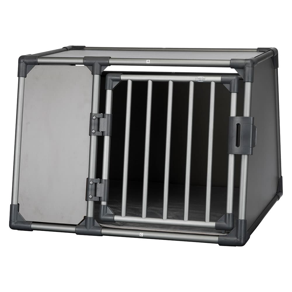Trasportino per cani Trixie in Alluminio grafite - L: L 92 x P 78 x H 64 cm