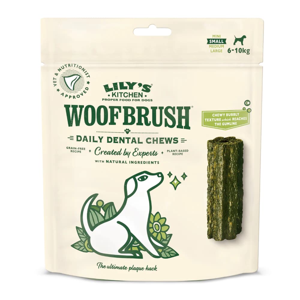 Lily's Kitchen Woofbrush Dental Stick Snack per cani piccoli - 7 x 22 g