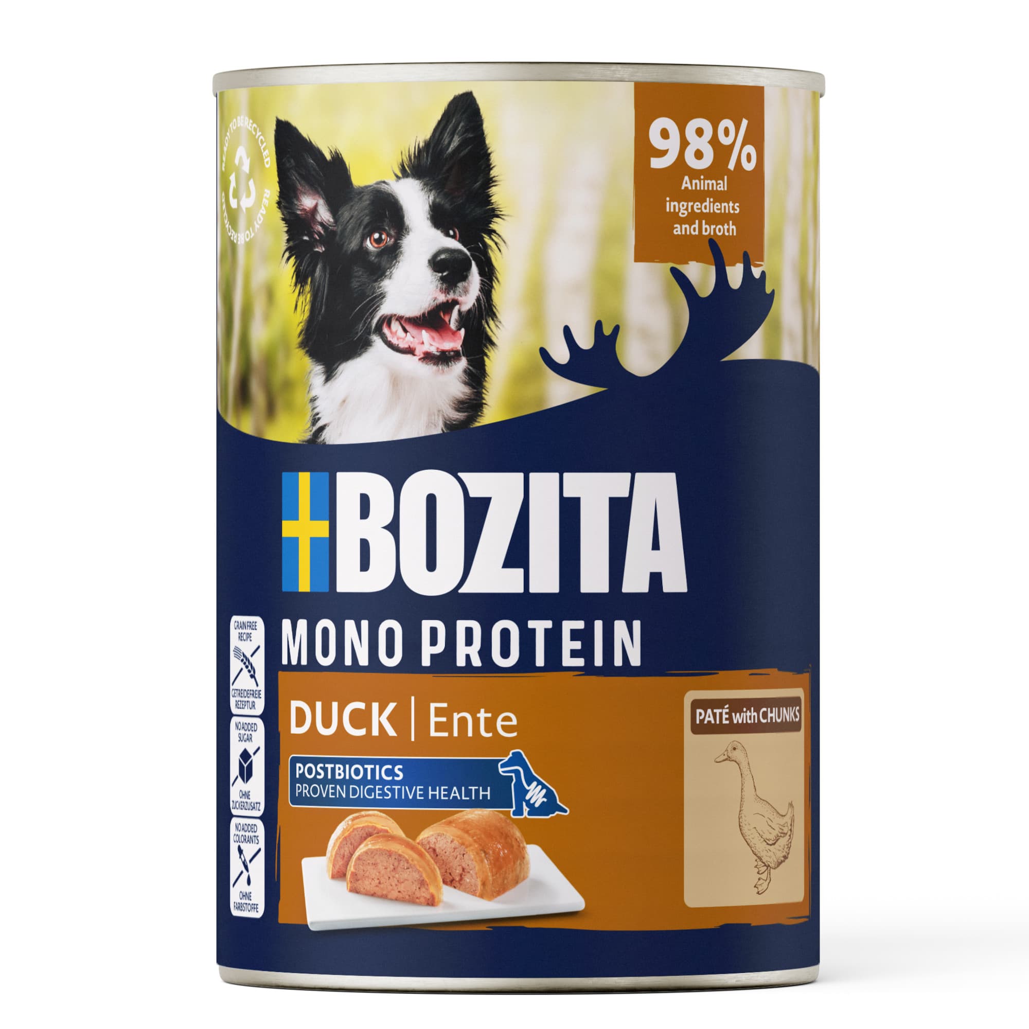Bozita Dog Paté 6 x 400 g - Anatra