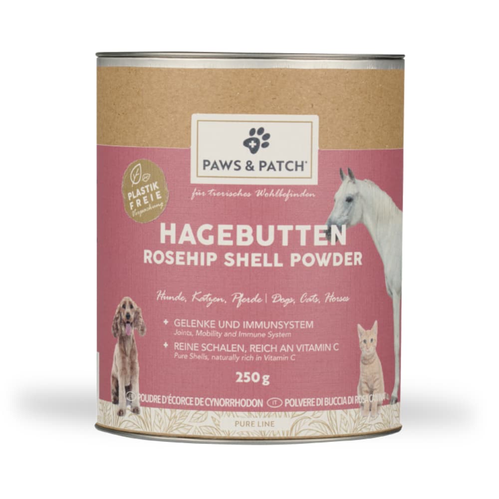PAWS & PATCH Polvere di Bucce di Rosa Canina - 250 g