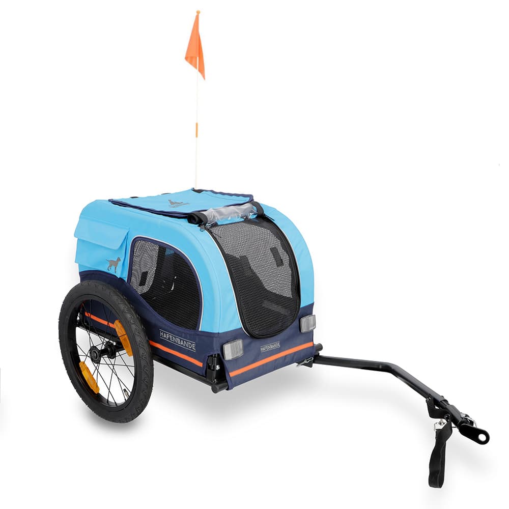 Rimorchio per bici HAFENBANDE Cabby S con due ganci - L 116 x P 52 x H 61 cm / fino a 20 kg