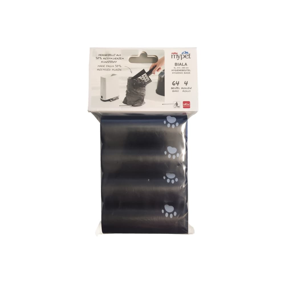 Rotho MyPet BIALA Sacchetti igienici - 4 rotoli da 16 pz. ciascuno