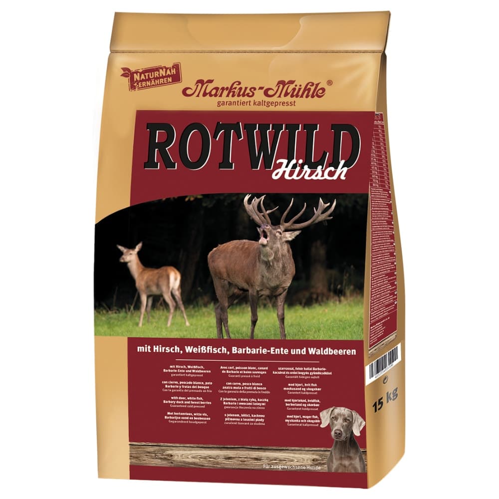 Markus-Mühle Cervo Crocchette per cane - Set %: 2 x 15 kg