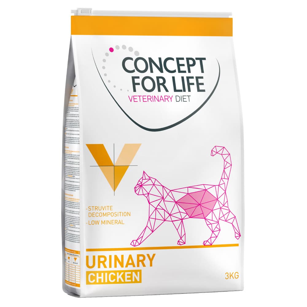Multipack risparmio! 3 x 3 kg Concept for Life Veterinary Diet - Urinary