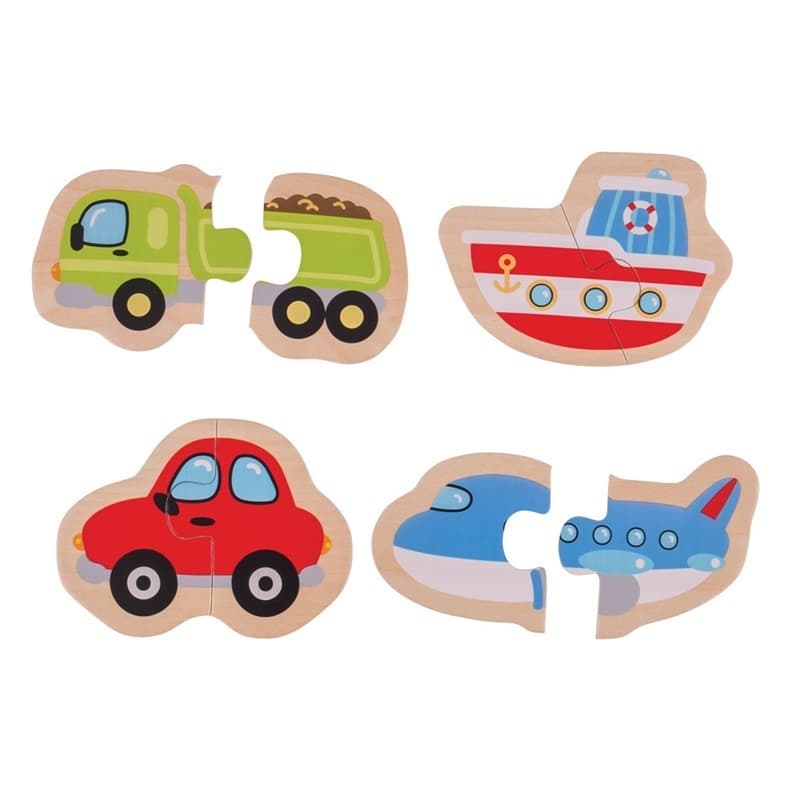 Bigjigs Toys Puzzle facile Mezzi di trasporto
