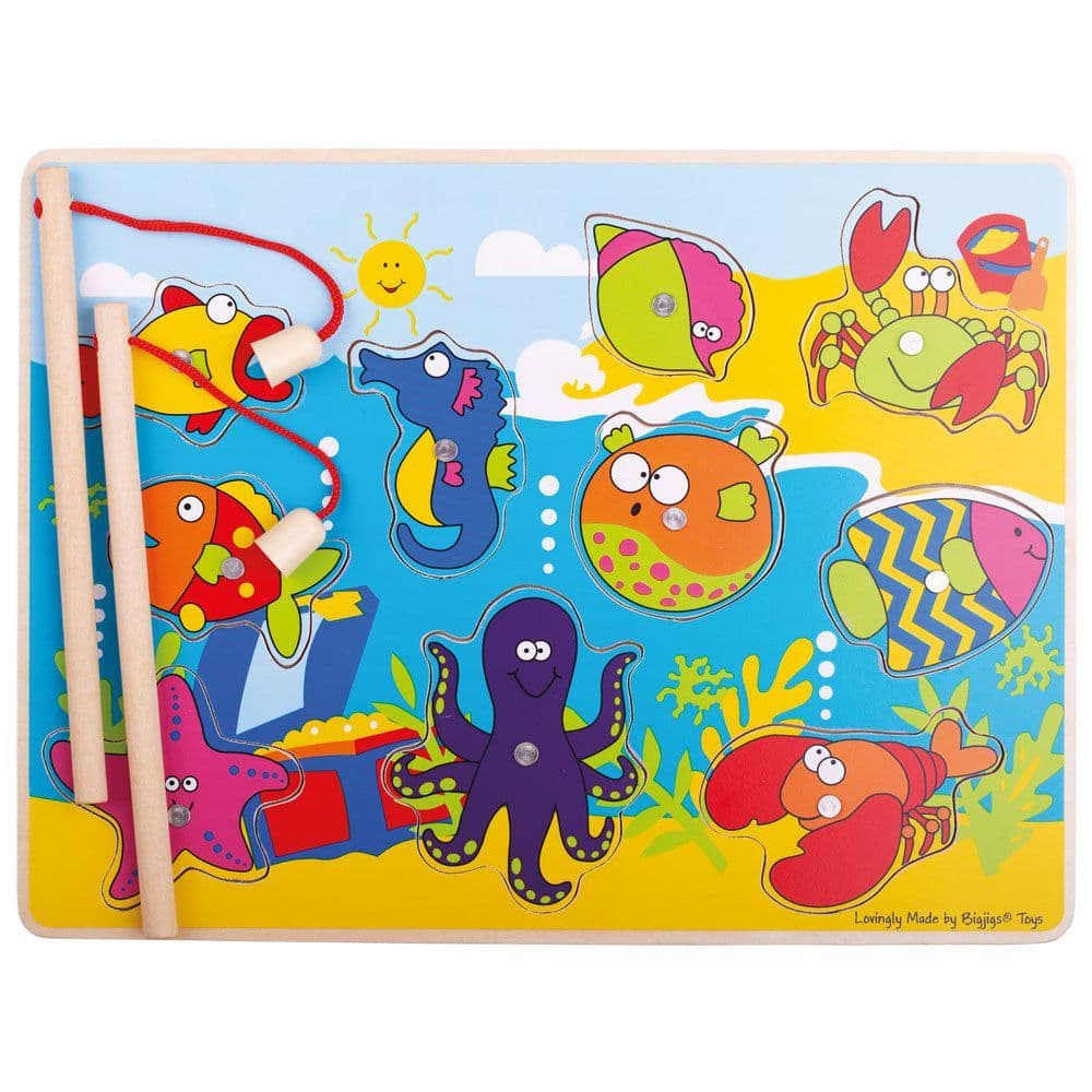 Bigjigs Toys Pesca in legno in mare