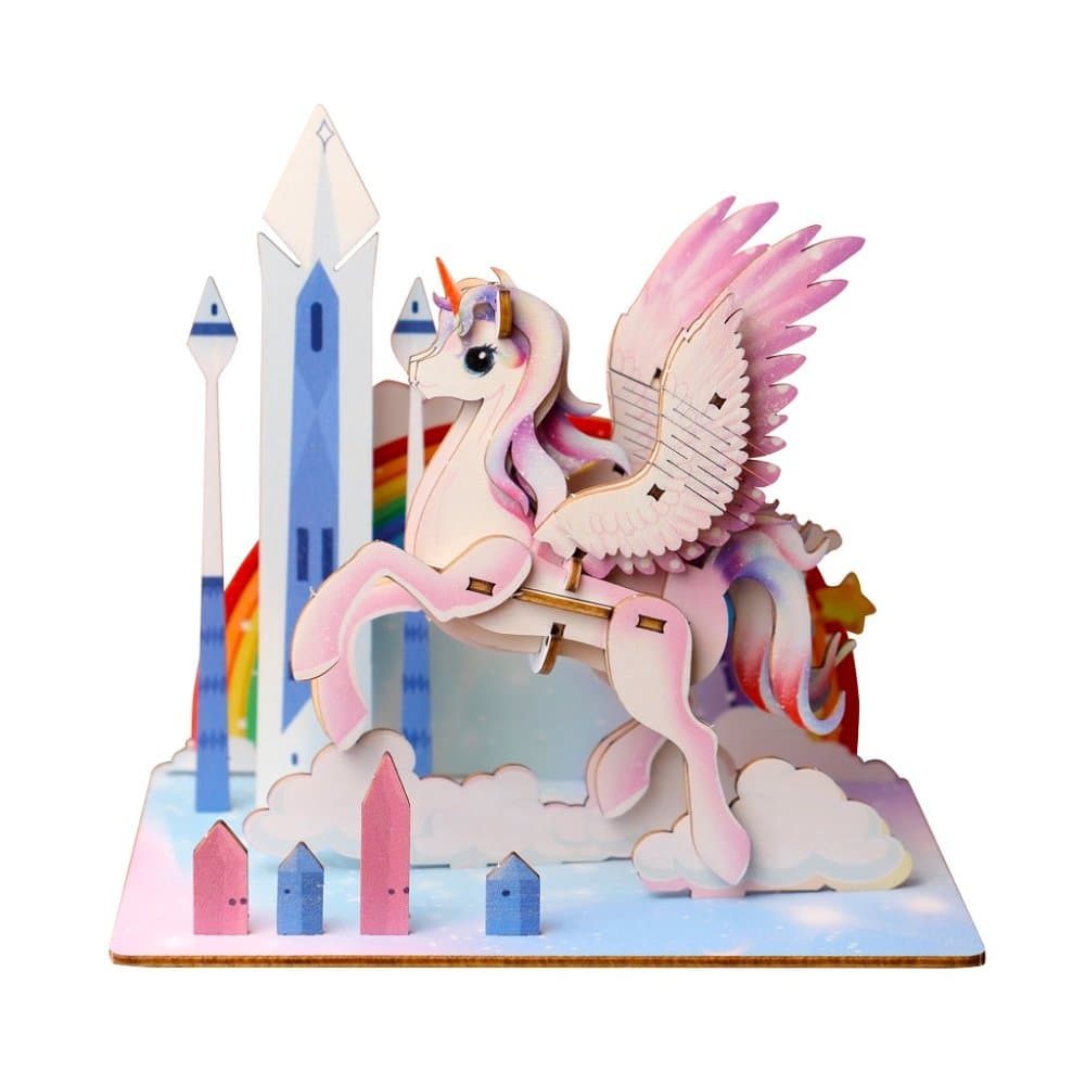 EscapeWelt Puzzle 3D in legno Unicorno
