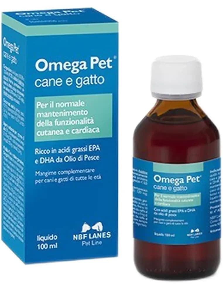 Omega Pet 100ml - Supporto Cutaneo e Cardiocircolatorio Cani e Gatti