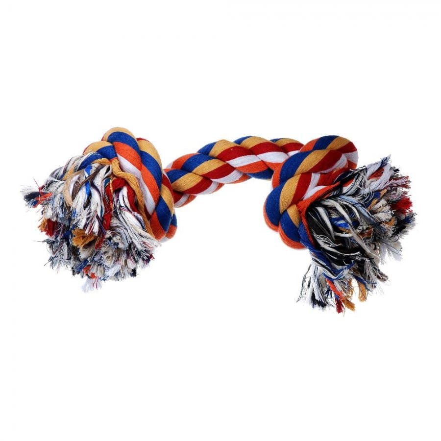 Cotonosso 2 Nodi 21cm 60g - Gioco Resistente per Cani
