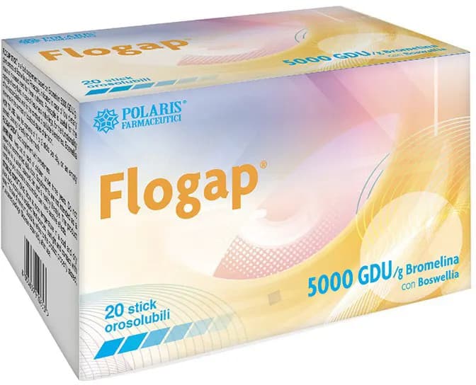 Flogap 5000 GDU 20 Stick Orosolubili - Drenaggio Linfatico